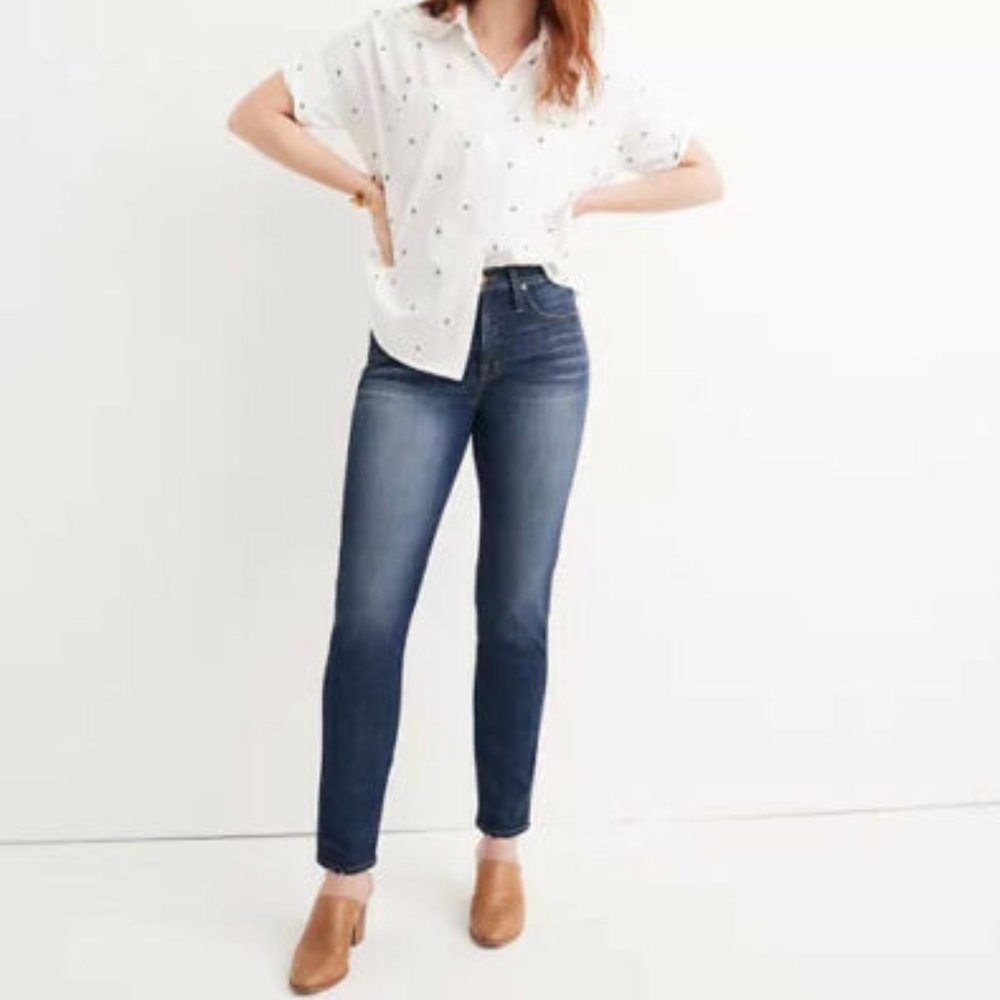 Madewell Slim Straight Jeans William Wash H10478